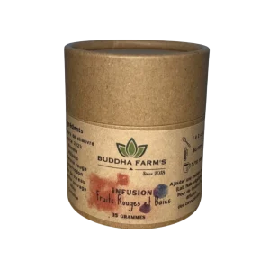 INFUSION aux Fleurs de Chanvre 20% 25g/35g - CBD 4% - DODO, DETOX, BOOST, FRUITS ROUGES