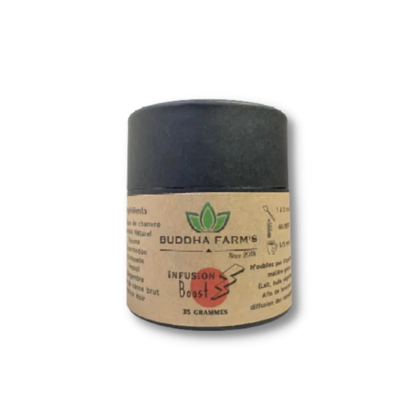 INFUSION aux Fleurs de Chanvre 20% 25g/35g - CBD 4% - DODO, DETOX, BOOST, FRUITS ROUGES