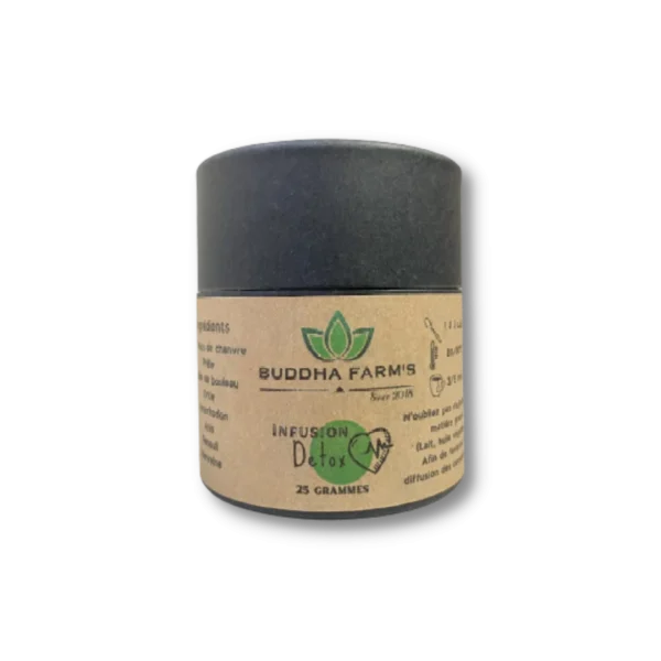 INFUSION aux Fleurs de Chanvre 20% 25g/35g - CBD 4% - DODO, DETOX, BOOST, FRUITS ROUGES